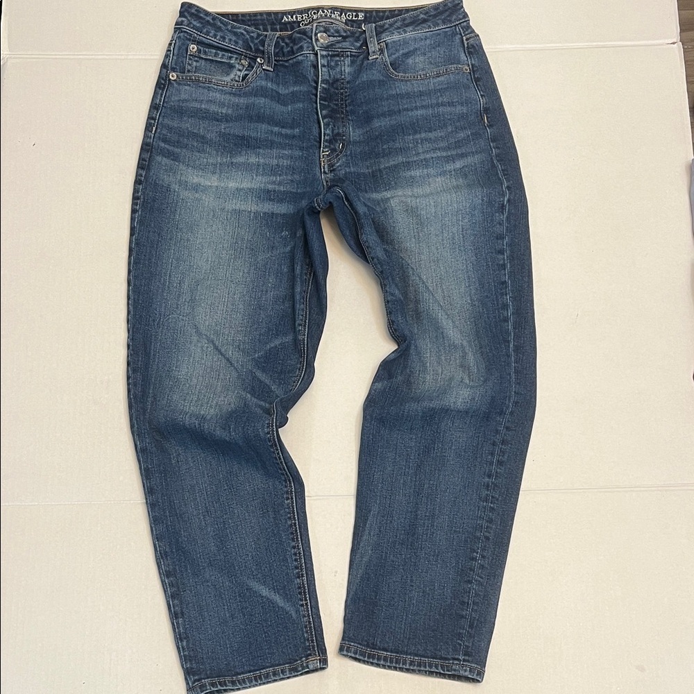 AE VINTAGE HIGH RISE ANKLE & CROPPED JEANS SIZE 12